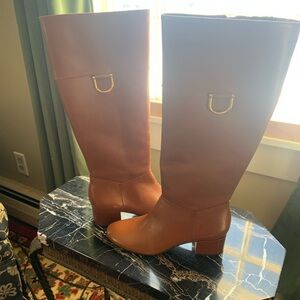 Lauren Ralph Lauren casual boots in cognac color, no box, NWOT
